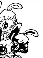 coloriage petshop lapins